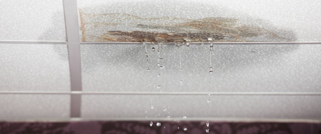 roof water leak