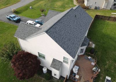 After look of roof with Owens Corning Duration shingles in Estate Gray