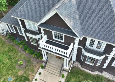 After look of roof with the GAF Timberline HDZ architectural shingles in Charcoal