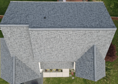After look of roof with Owens Corning Duration shingles in Estate Gray