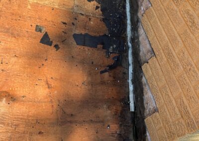 Before look of roof before roof replacement with signs of aging