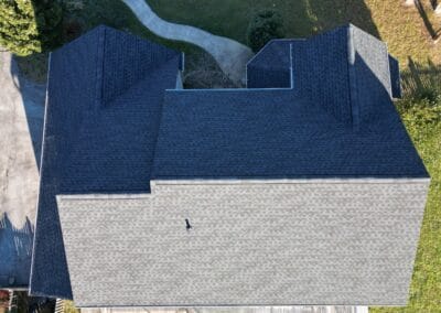 After look of roof with GAF Timberline HDZ shingles in Charcoal