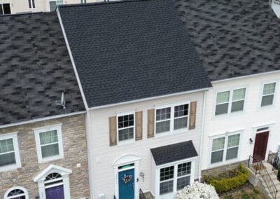 After look of roof with GAF Timberline HDZ architectural shingles in Charcoal