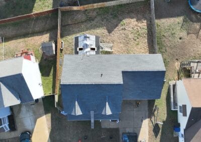 After look of roof with GAF Timberline HDZ shingles in Pewter Gray