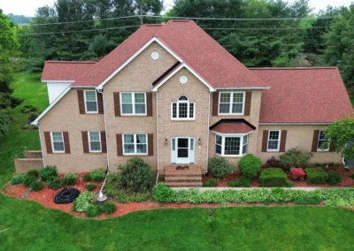 After look of roof with Owens Corning Duration shingles in Terra Cotta