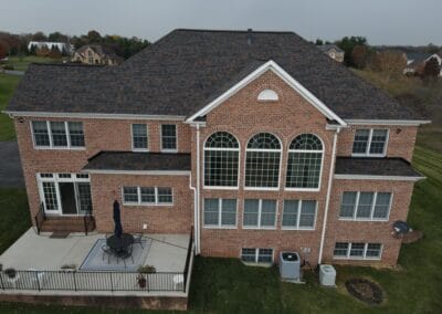 After look of roof with Owens Corning Duration shingles in the Bourbon color