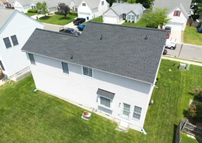 After look of project with roof having the GAF Timberline HDZ shingles in Charcoal