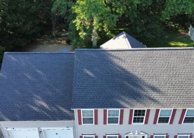 After look of roof project with GAF Timberline HDZ shingles in Charcoal