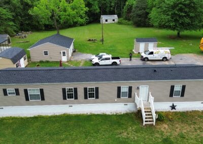 After look of roof project with GAF Timberline HDZ shingles in Charcoal