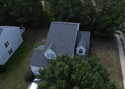 After look of roof project with GAF Timberline HDZ architectural shingles in Nantucket Morning