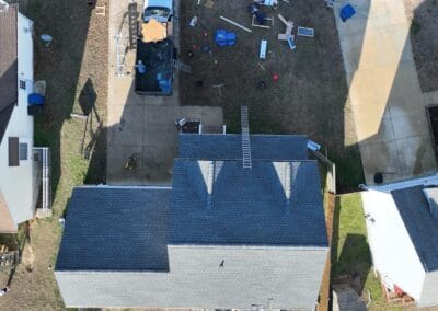 After look of roof with GAF Timberline HDZ shingles in Pewter Gray