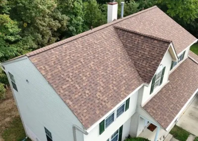 After look of roof with Owens Corning Duration shingles in Desert Rose