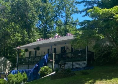 After look of roof with Owens Corning Duration shingles in Peppercorn