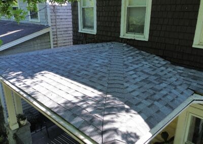 After look of roof with Owens Corning Duration shingles in Slate Stone Gray