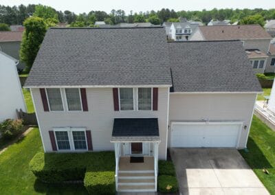 After look of project with roof having the GAF Timberline HDZ shingles in Charcoal