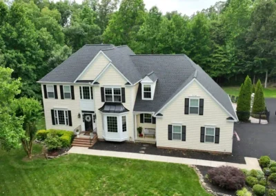 After look of project with GAF Timberline shingles in Charcoal