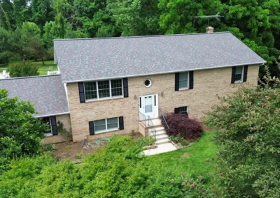After look of project with roof having the Owens Corning Duration architectural shingles in Colonial Slate