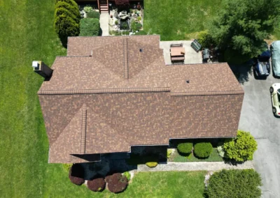 After look of roof with Owens Corning Duration shingles in Desert Rose