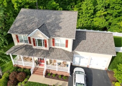 New look of roof with Owens Corning Duration shingles in Driftwood
