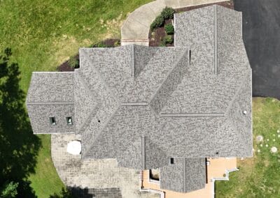 After look of project with roof having Owens Corning Duration shingles in Driftwood