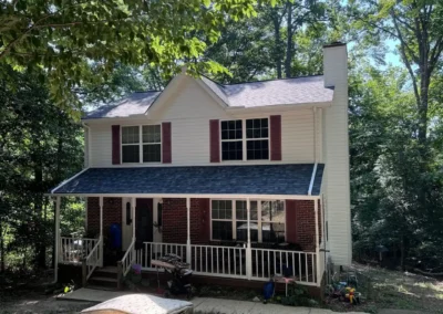 After look of house with Owens Corning Slatestone Gray shingles