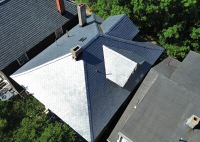 After look of roof with Owens Corning Duration shingles in Slate Stone Gray