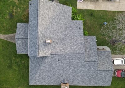After look or roof with Owens Corning Duration shingles in Slate Stone Gray