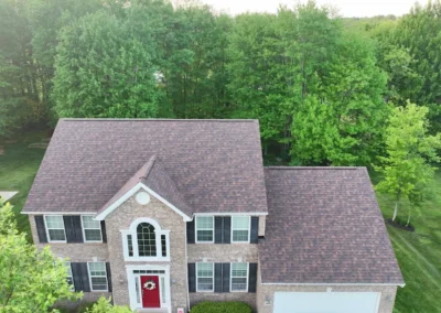 After look of roof with Owens Corning Brownwood shingles