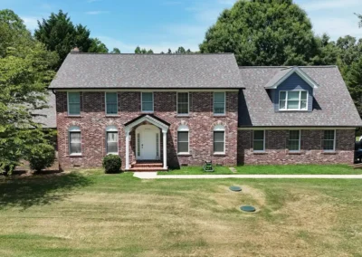 After look of project with Owens Corning Duration shingles in Colonial Slate