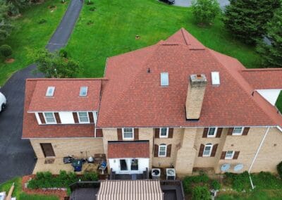 After look of roof with Owens Corning Duration shingles in Terra Cotta