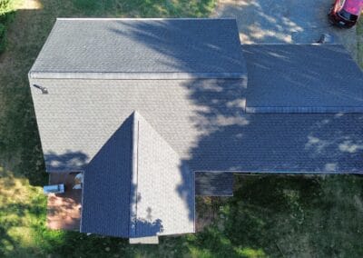 After look of roof project with GAF Timberline HDZ shingles in Charcoal