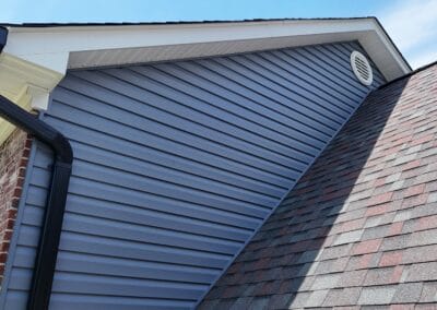 After look of project with Owens Corning Duration shingles in Colonial Slate