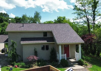 After look of roof with Owens Corning Duration shingles in Teak