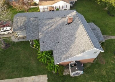 After look or roof with Owens Corning Duration shingles in Slate Stone Gray