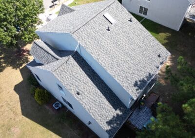 After look of roof project with GAF Timberline HDZ architectural shingles in Nantucket Morning