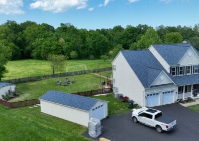 After look of roof with Owens Corning Duration shingles in Harbor Blue