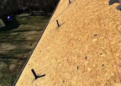 Before look of roof with shingle wear