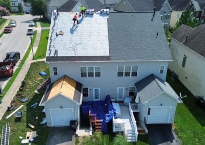 Before look of roof for years of weather exposure