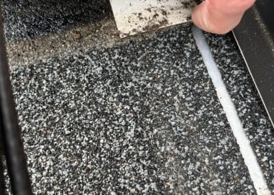 Before look of the project with signs of shingle damage