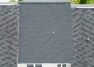 Before look of roof with shingle damage