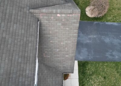 Before look of roof before roof replacement