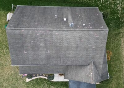 Before look of roof before roof replacement