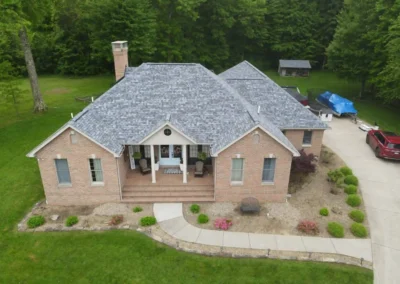 After look of the roof with Owens Corning Duration shingle on Pacific Wave color