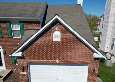 After look of roof with GAF Timberline HDZ architectural shingles in Charcoal