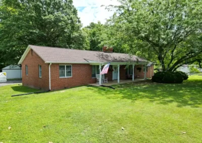 Brand-new roof with GAF Timberline HDZ architectural shingles in Hickory