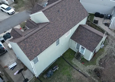 After look of roof with Owens Corning Brownwood shingles
