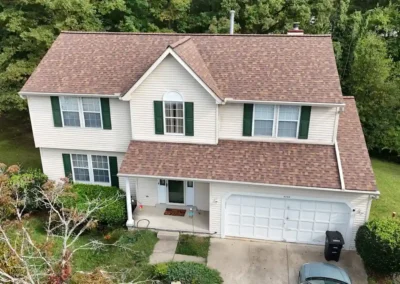 After look of roof with Owens Corning Duration shingles in Desert Rose