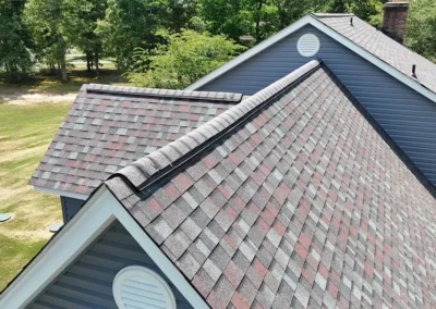 After look of project with Owens Corning Duration shingles in Colonial Slate