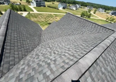 After look of roof with GAF Timberline HDZ shingles in Appalachian Sky