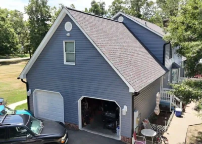 After look of project with Owens Corning Duration shingles in Colonial Slate